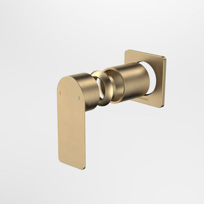 Caroma Urbane II Bath / Shower Trim Kit - Square Cover Plate, Brushed Brass