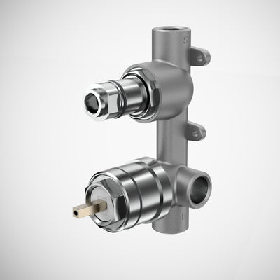 Caroma EasySwitch Universal Bath / Shower Mixer With Diverter Inwall Body, Stainless Steel