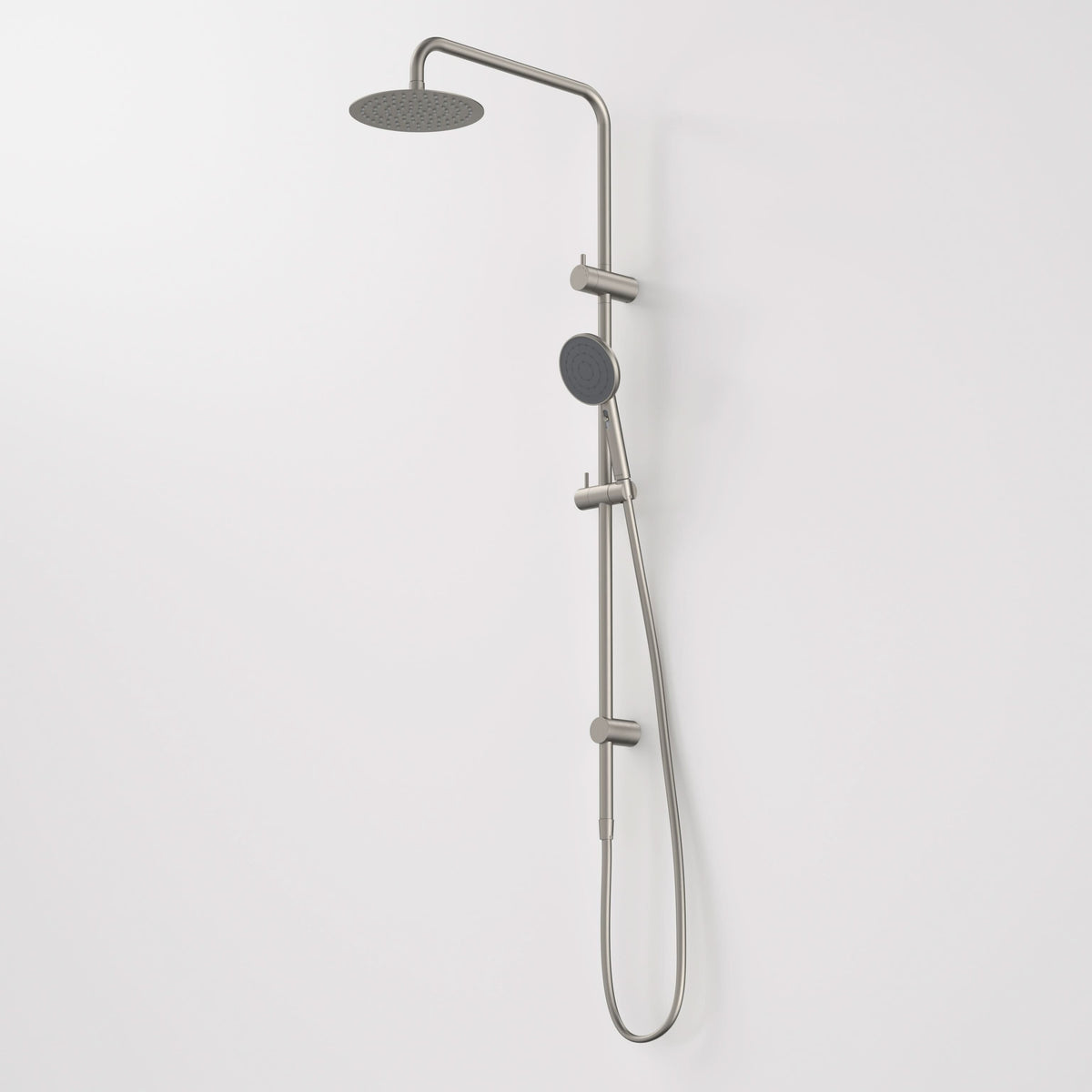 Caroma Urbane II Rail Shower with 200mm Overhead, Brushed Nickel