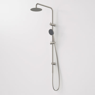 Caroma Urbane II Rail Shower with 200mm Overhead, Brushed Nickel