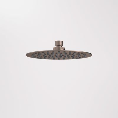 Caroma 200mm Round Rain Shower, Brushed Bronze