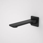 Caroma Urbane II 180mm Basin / Bath Outlet - Square Cover Plate, Matte Black