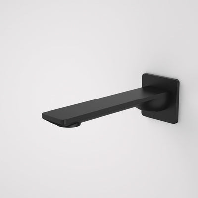 Caroma Urbane II 180mm Basin / Bath Outlet - Square Cover Plate, Matte Black