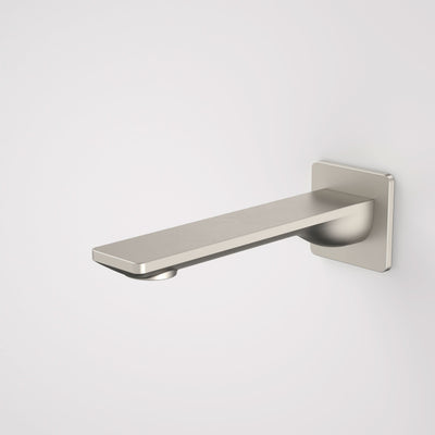 Caroma Urbane II 180mm Basin / Bath Outlet - Square Cover Plate, Brushed Nickel