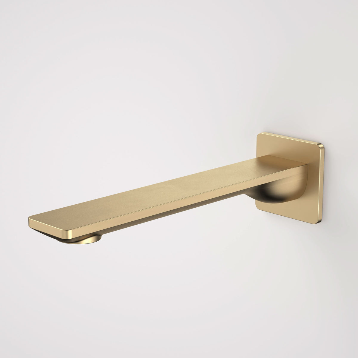 Caroma Urbane II 220mm Basin / Bath Outlet - Square Cover Plate, Brushed Brass