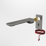 Caroma Urbane II Sensor 180mm Wall Outlet Tap - Trim Only, Gun Metal Grey