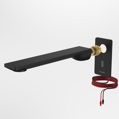 Caroma Urbane II Sensor 220mm Wall Outlet Tap - Trim Only, Black