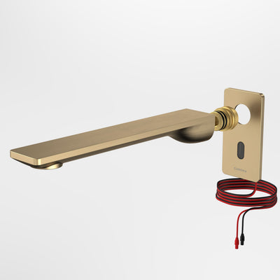 Caroma Urbane II Sensor 220mm Wall Outlet Tap - Trim Only, Brushed Brass
