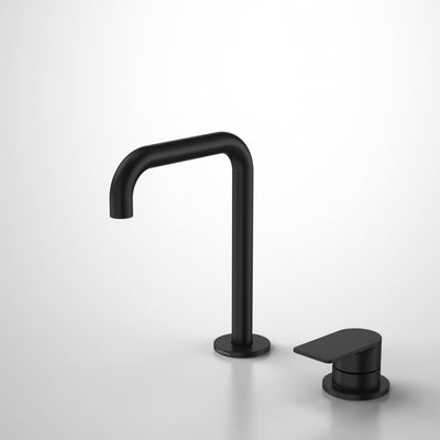 Caroma Urbane II Hob Basin Mixer Set 150mm - Matte Black - Lead Free, Matte Black