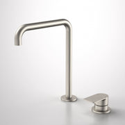 Caroma Urbane II Hob Basin/Sink Mixer Set 210mm - Brushed Nickel - Lead Free, Brushed Nickel
