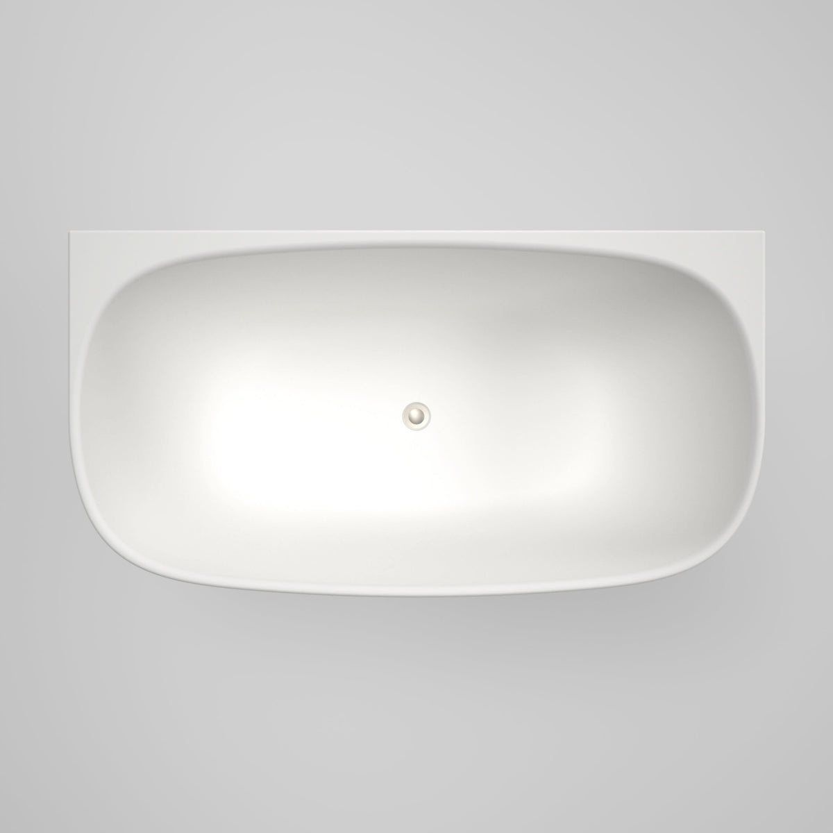 Caroma Contura II 1500mm Back to Wall Freestanding Bath, Matte White