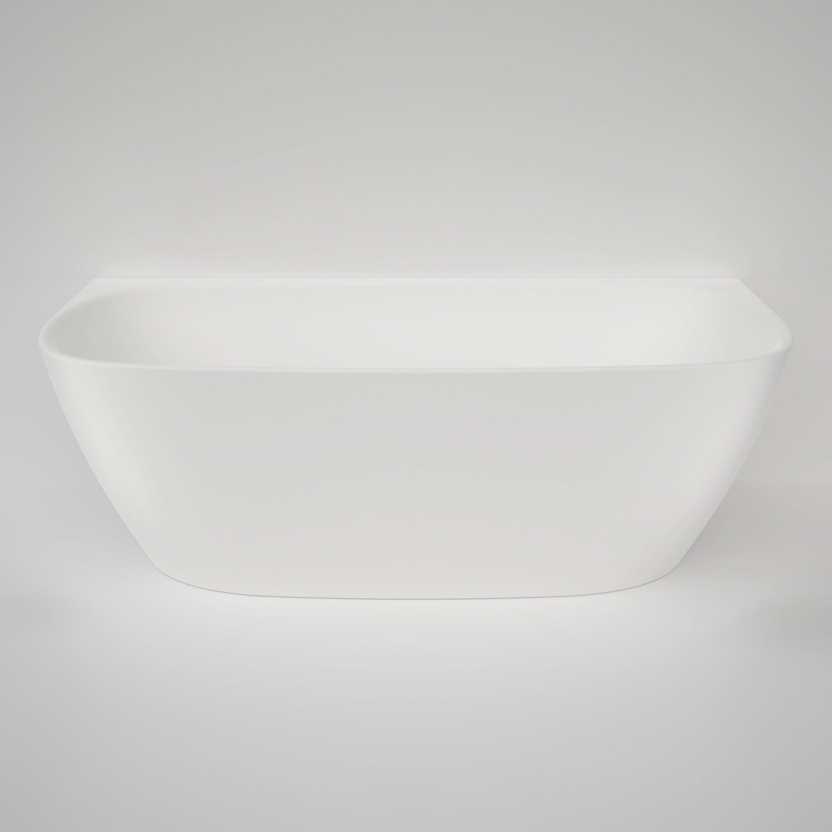 Caroma Contura II 1700mm Back to Wall Freestanding Bath, Matte White