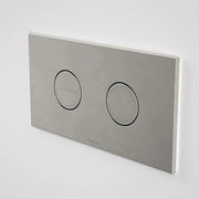 Caroma Invisi Series II Round Dual Flush Plate & Buttons (Metal) | Brushed Nickel