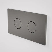 Caroma Invisi Series II Round Dual Flush Plate & Buttons (Metal) | Gun Metal