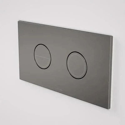 Caroma Invisi Series II Round Dual Flush Plate & Buttons, Gunmetal