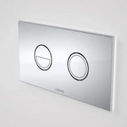 Caroma Invisi Series II Round Dual Flush Plate & Buttons (Metal) | Chrome