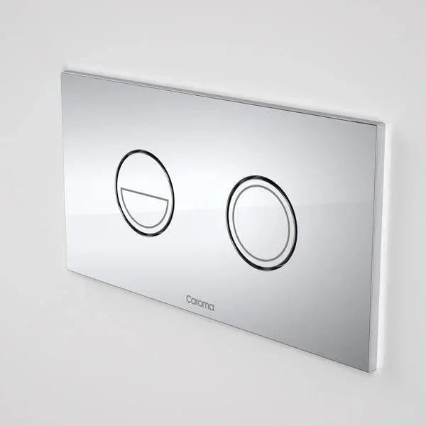 Caroma Invisi Series II Round Dual Flush Plate & Buttons (Metal) | Chrome