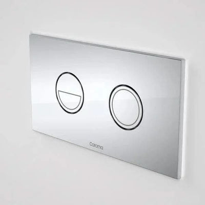 Caroma Invisi Series II Round Dual Flush Plate & Buttons (Metal) | Chrome