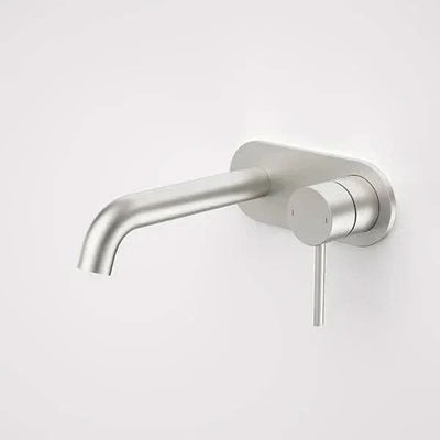Caroma Liano II 175mm Wall Basin/Bath Mixer | Brushed Nickel