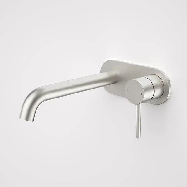 Caroma Liano II 210mm Wall Basin/Bath Mixer | Brushed Nickel
