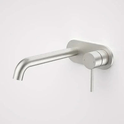 Caroma Liano II 210mm Wall Basin/Bath Mixer | Brushed Nickel