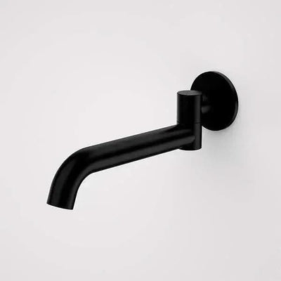 Caroma Liano II 220mm Bath Swivel Outlet (Round Cover Plate), Matte Black