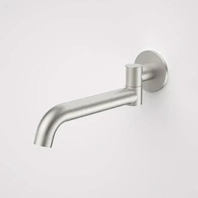 Caroma Liano II 220mm Bath Swivel Outlet (Round Cover Plate), Brushed Nickel