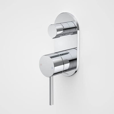 Caroma Liano II Bath / Shower Mixer With Diverter (Round Cover Plate), Chrome
