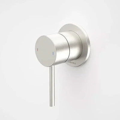 Caroma Liano II Bath / Shower Mixer (Round Cover Plate), Brushed Nickel