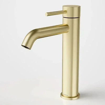 Caroma Liano II Mid Tower Basin Mixer | Brushed Brass