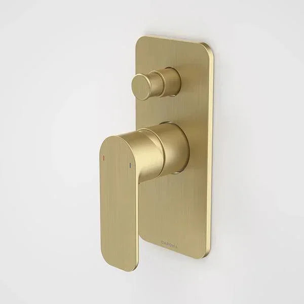 Caroma Luna Bath/Shower Diverter Mixer | Brushed Brass