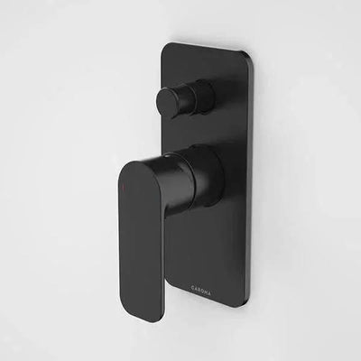 Caroma Luna Bath/Shower Mixer with Diverter, Black