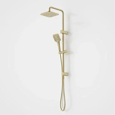 Caroma Luna Multifunction Rail Shower with Overhead, Brushed Brass