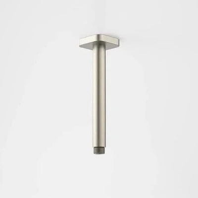 Caroma Luna Straight Arm Square Flange 210 Brushed Nickel