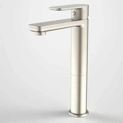 Caroma Luna Tower Basin Mixer | Brushed Nickel