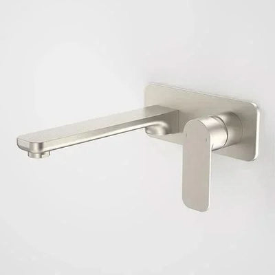 Caroma Luna Wall Basin/ Bath Mixer | Brushed Nickel