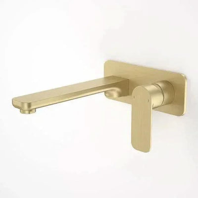 Caroma Luna Wall Basin/ Bath Mixer | Brushed Brass