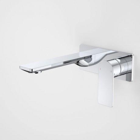 Caroma Urbane II 180mm Wall Basin/ Bath Mixer-Square Cover Plate | Chrome