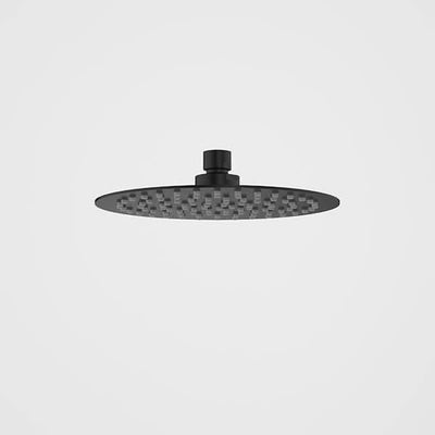 Caroma 200mm Round Rain Shower, Matte Black
