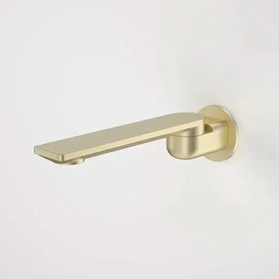Caroma Urbane II 220mm Bath Swivel Outlet - Round Cover Plate, Brushed Brass