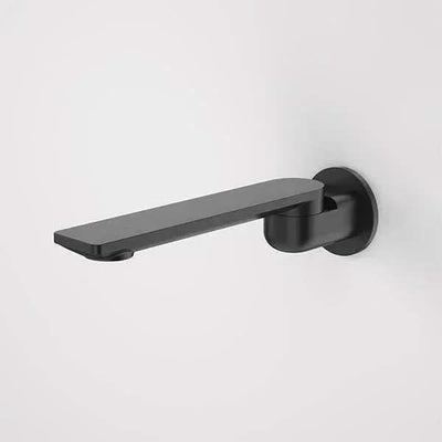 Caroma Urbane II 220mm Bath Swivel Outlet - Round Cover Plate, Matte Black
