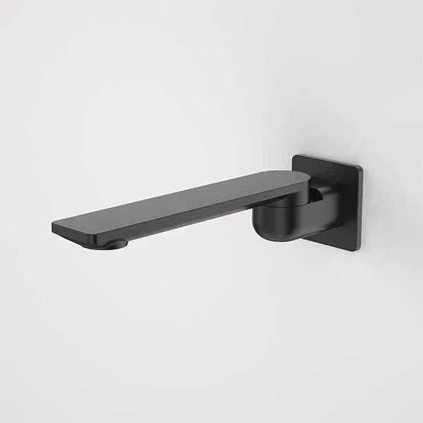 Caroma Urbane II 220mm Bath Swivel Outlet-Square Cover Plate | Matte Black