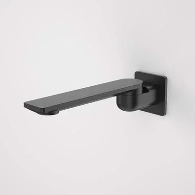Caroma Urbane II 220mm Bath Swivel Outlet - Square Cover Plate, Matte Black