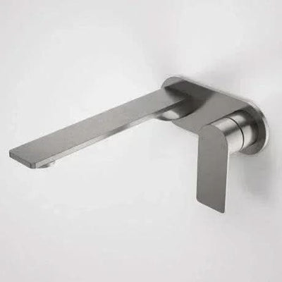 Caroma Urbane II 220mm Wall Basin/ Bath Mixer-Round Cover Plate | Gun Metal