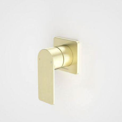 Caroma Urbane II Bath / Shower Mixer - Square Cover Plate, Brushed Brass