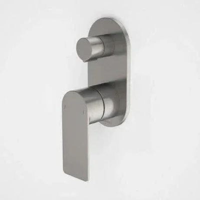Caroma Urbane II Bath / Shower Mixer With Diverter - Round Cover Plate, Gunmetal