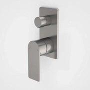 Caroma Urbane II Bath/ Shower Mixer With Diverter-Retangular Cover Plate | Gun Metal