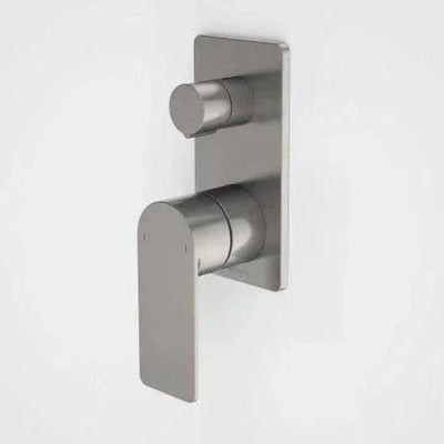 Caroma Urbane II Bath / Shower Mixer With Diverter - Rectangular Cover Plate, Gunmetal