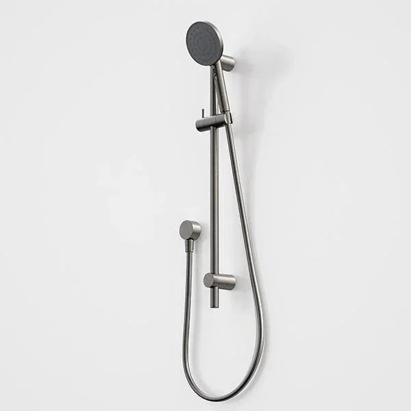 Caroma Urbane II Round Shower On Rail | Gun Metal