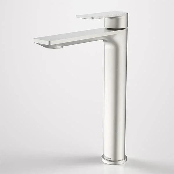 Caroma Urbane II Tall Basin Mixer | Brushed Nickel